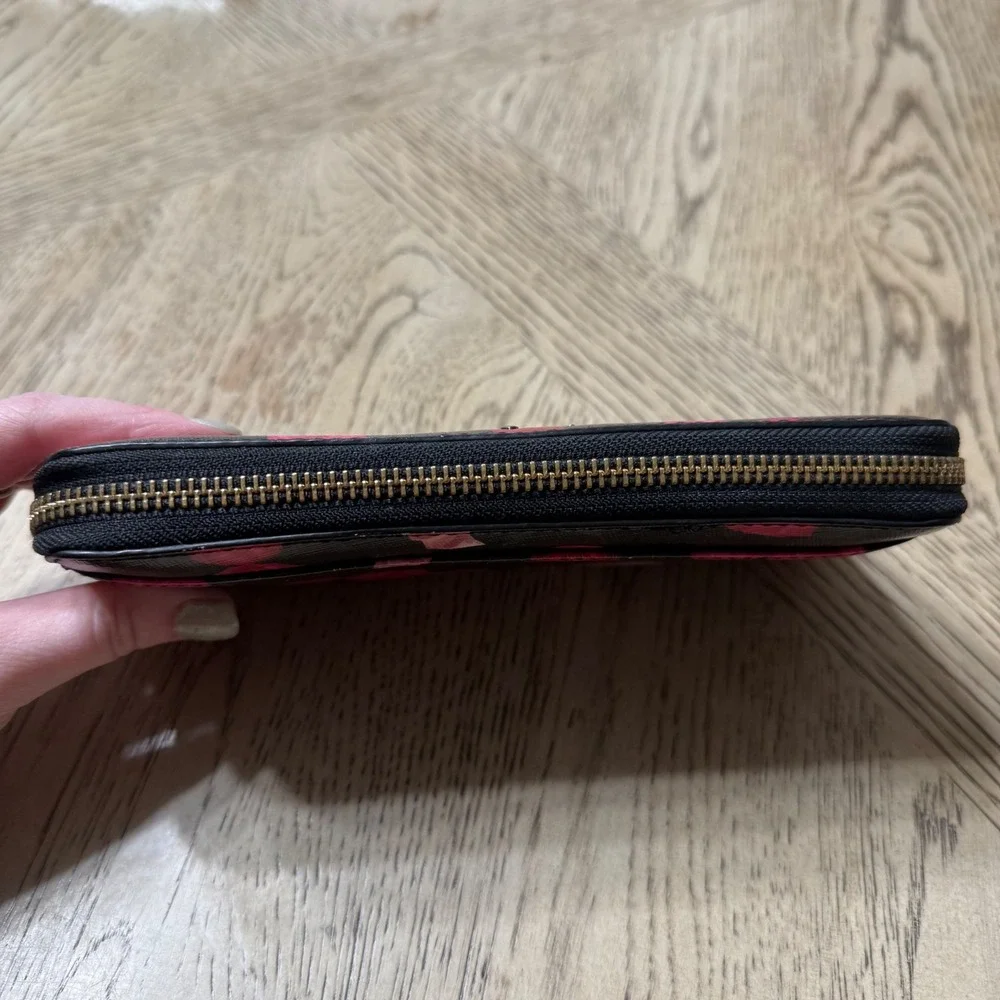 Kate Spade Black Candy Continental‎ Large Zip Around Wallet